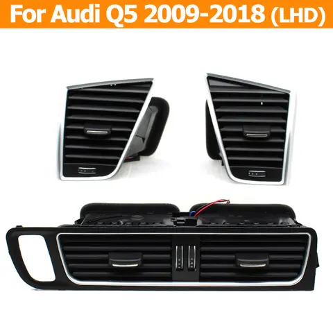 LHD 전면 센터 콘솔 에어컨 환기 Ac 벤트 그릴, 공기 배출구 프레임, 아우디 Q5 2009-2018 에 적합