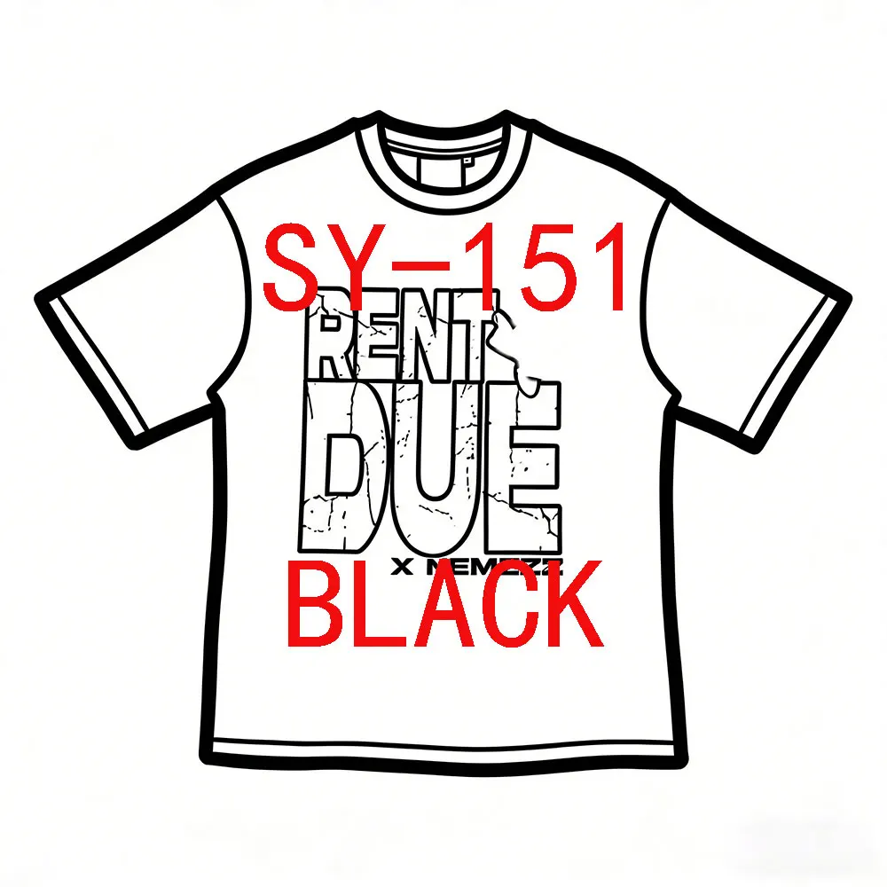 

SY-151 Мужская хлопковая футболка с короткими рукавами для бега, летний спортивный костюм, топ из джерси, красная черная футболка с треснутым принтом