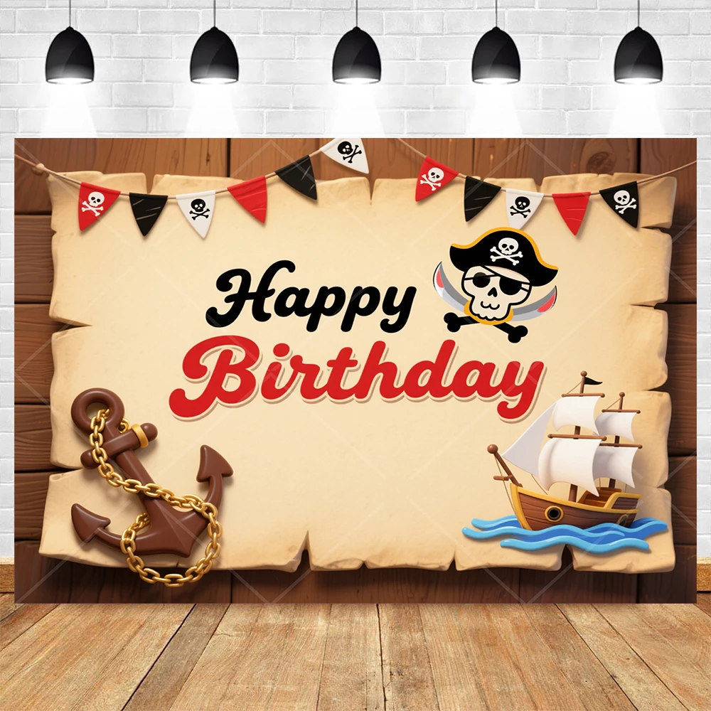 

Pirate Sailing Treasure World Map Photo Booth Backdrop Boys Kids Birthday Party Baby Shower Photography Studio Custom Background