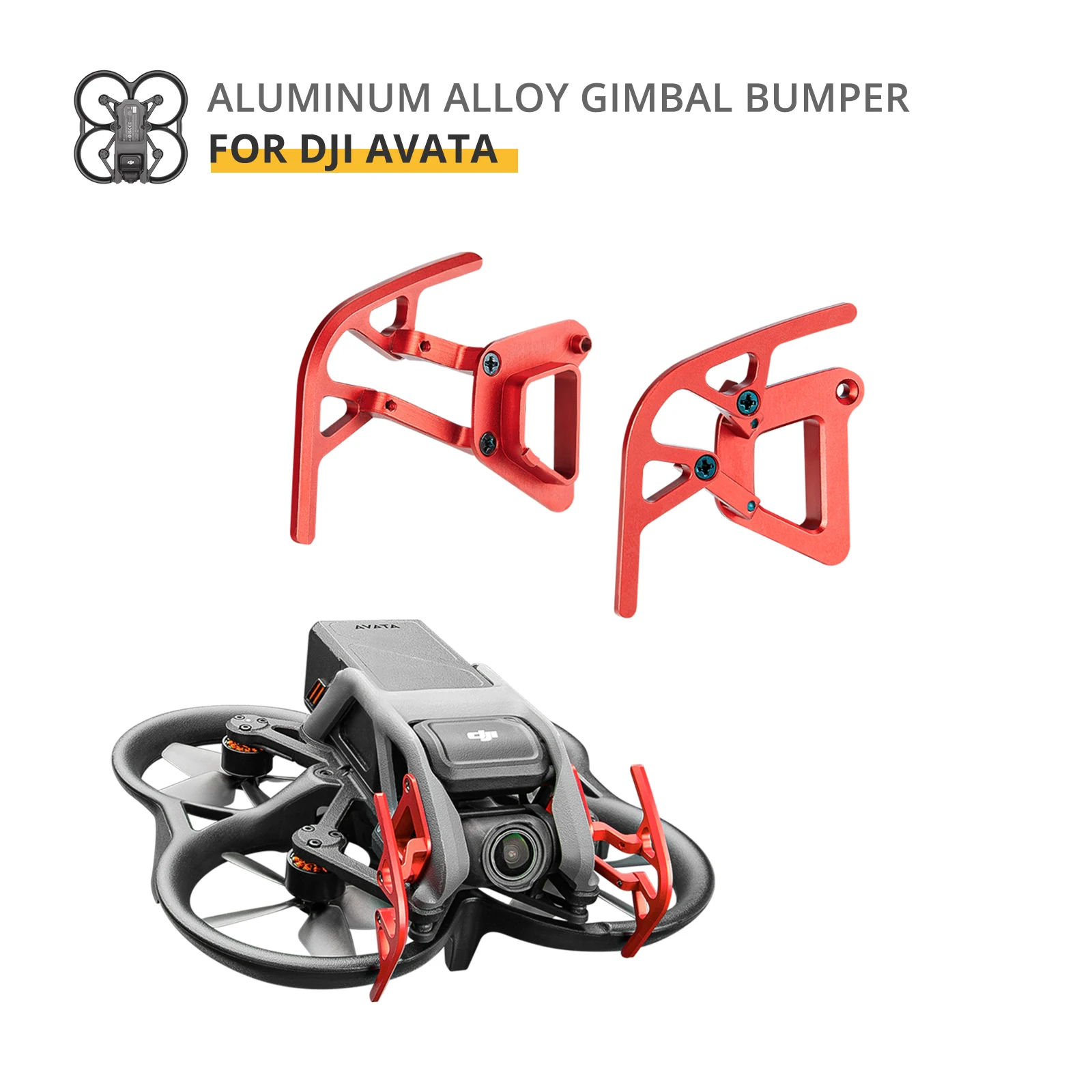 Hợp Kim Nhôm Gimbal Camera Chống Va Chạm Thanh Ống Kính Ốp Lưng Bảo Vệ Va Đập Chịu Vệ Cho Cho DJI Avata Drone phụ Kiện
