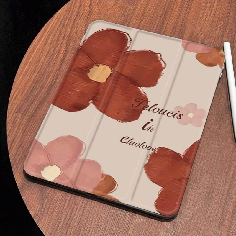 Colorful Flower Pattern Tablet Case for 2018 9.7 5/6th Ipad Air3 10.5 10th Funda 10.2 7th 8th 9th Gen IPad Air 5 4 IPad Pro 11