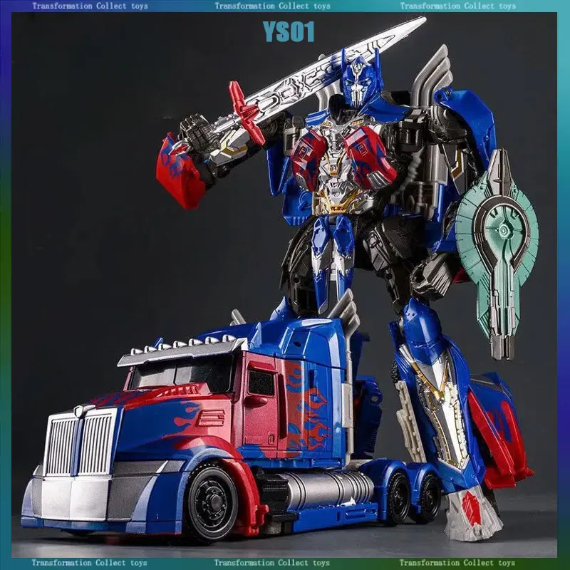 En Stock transformación YS01 Optimus Prime el último caballero Robot juguete figura de acción modelo Robot juguetes regalos de vacaciones