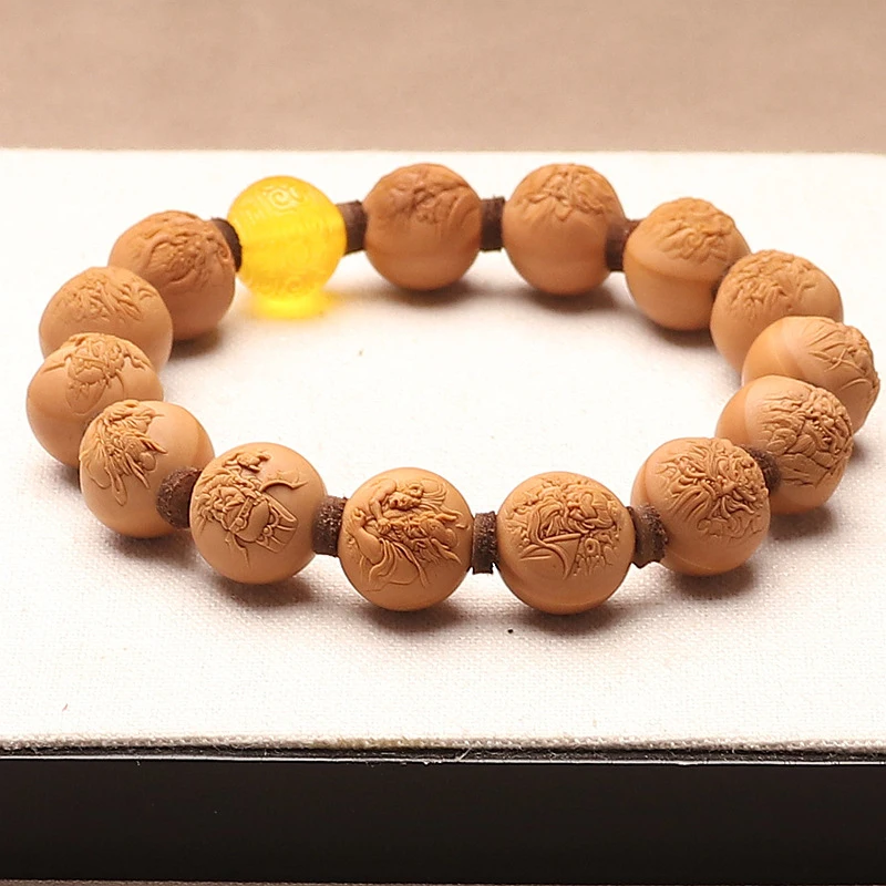 Liangxiangyuan Monkey Walnut , Tian Shi Zhongkui Single-Loop Round Bracelet