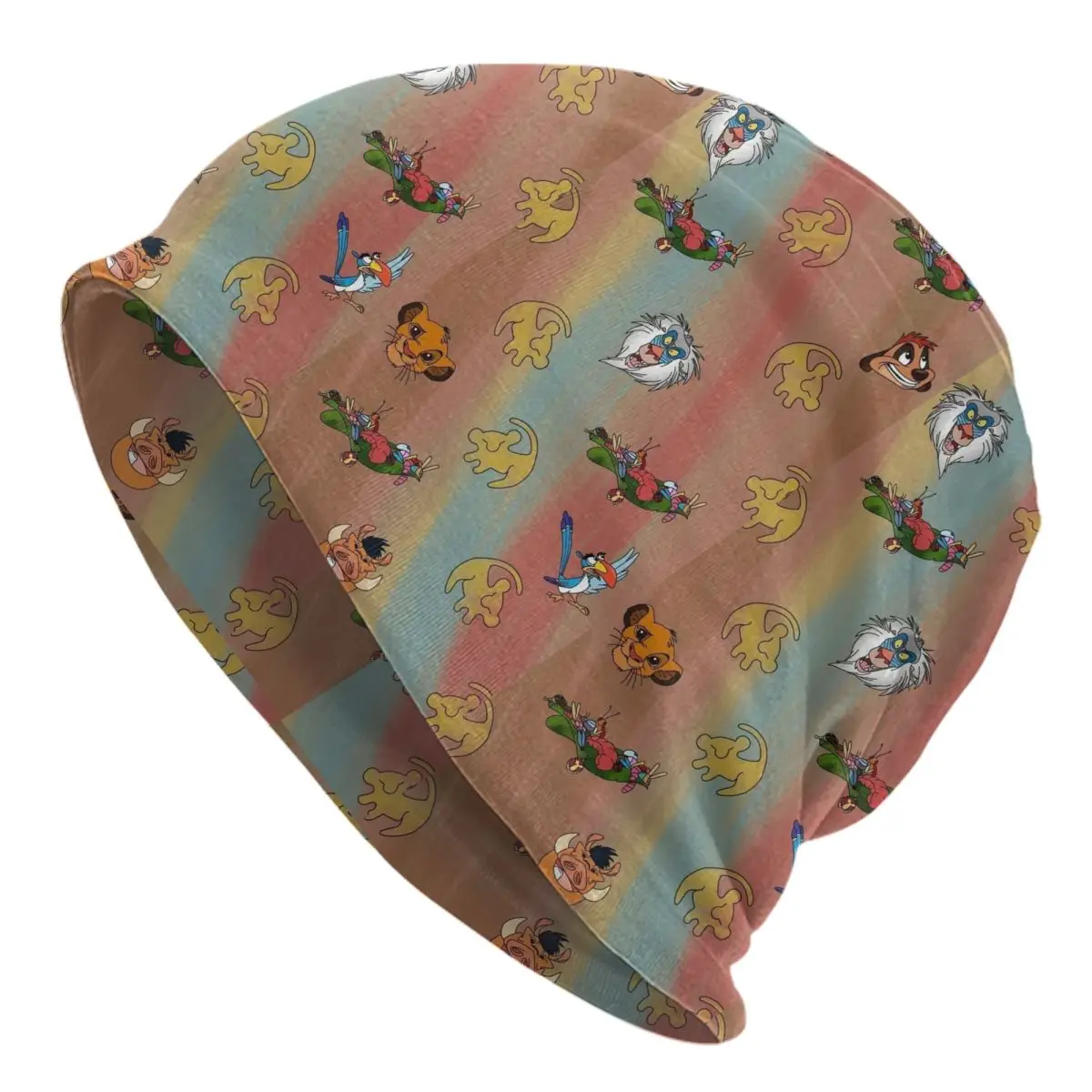

Красочные шапки на заказ The Lion King Skullies для мужчин и женщин, унисекс, зимняя теплая вязаная шапка в стиле хип-хоп, шапки с капюшоном для взрослых