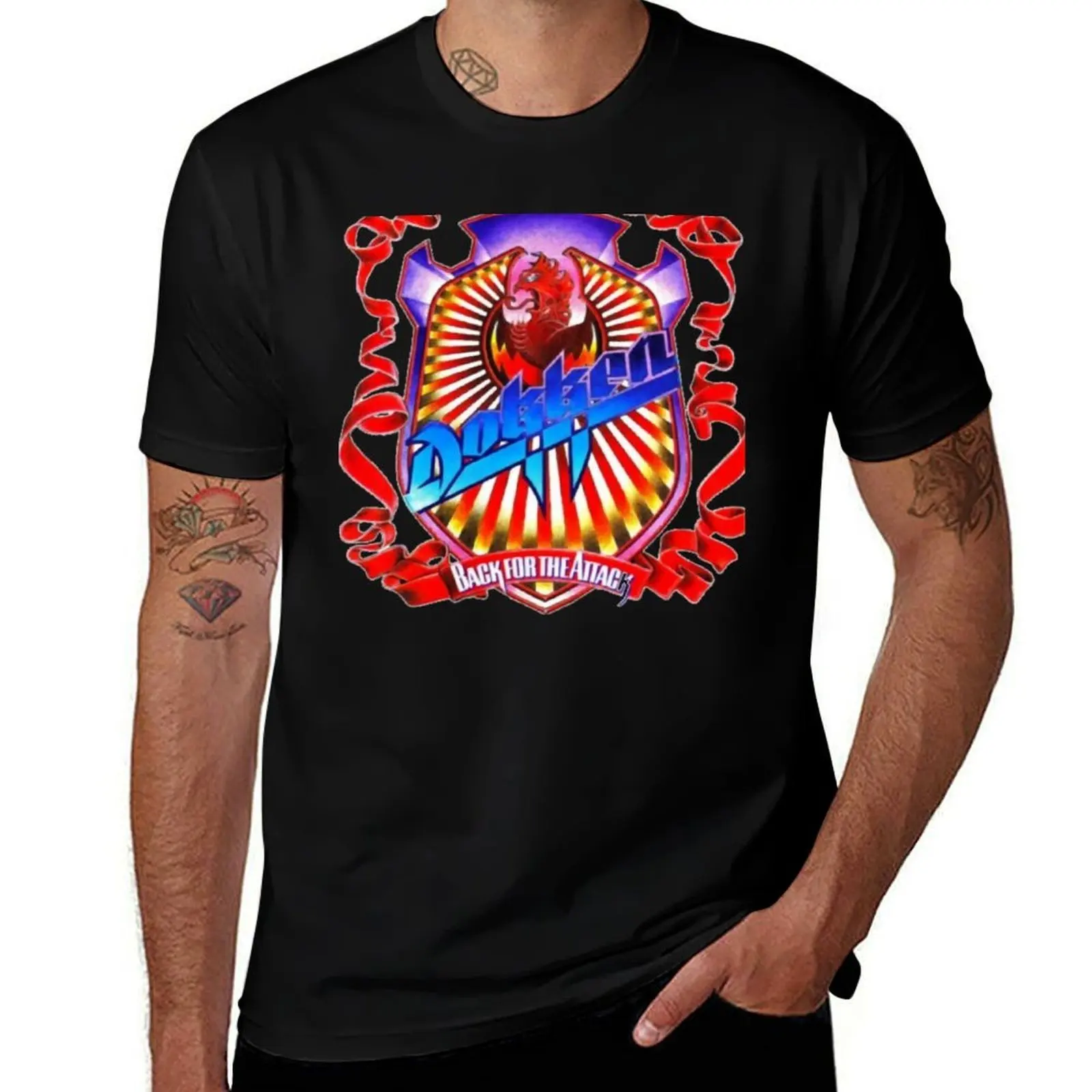 

Back For The Attack dokken band T-Shirt man graphic t shirt anime tshirt graphic t shirts for man T-Shirt