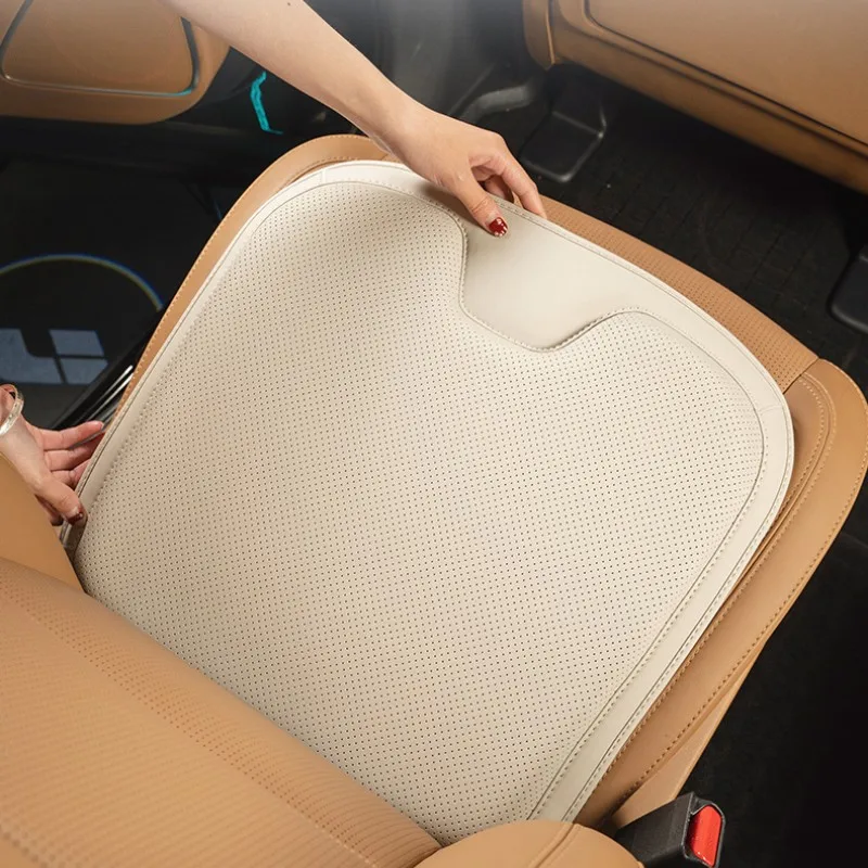 Universal Car Seat Support Cushion Breathable Leather Car Seat Cover Luxury Car Office Chair Non-slip Mat Interior Accessories