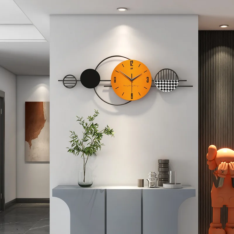 

Small Elegant Wall Watch Clock Luxury Vertical Modern Design Wall Watch Clock Cute Classic Horloges Murales Living Room Decor