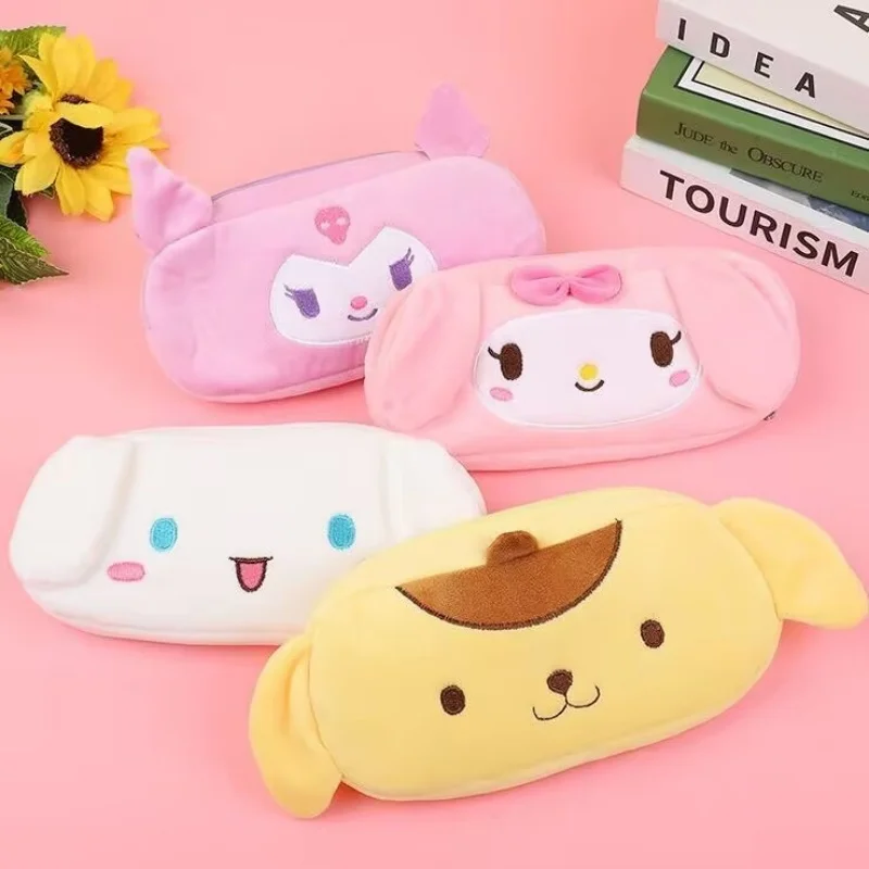 15-ピース-ロットサンリオクロミメロディーぬいぐるみ鉛筆ケースかわいいシナモロール鉛筆ボックス小銭入れ文具ペンバッグ学用品