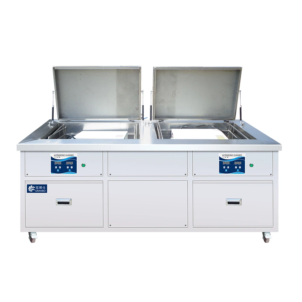 

108L 3000W Industrial Ultrasonic Cleaner Machine Metal Mould DPF Oil Rust Injector Ultra Sonic Cleaning Double Tank Bath