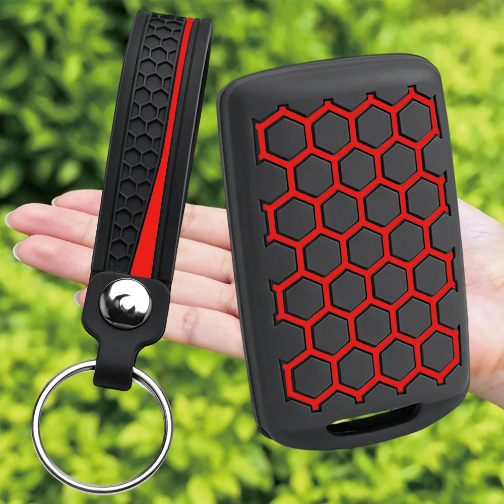 For Mazda 3 CX-30 CX-5 6 CX-9 CX-50 CX-90 CX-70 MX-5 Soft Touch Key Protector With Compact Finger Loop And Key Ring