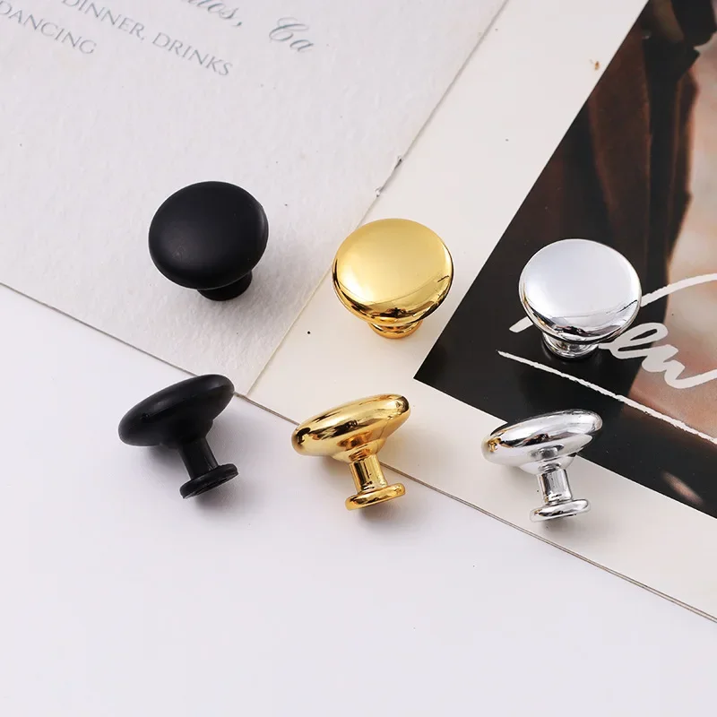 28MM ABS Simple Mushroom Head Cabinet Door Handles Wardrobe Drawer Knobs and Round Plastic Single Hole Handles for Furniture