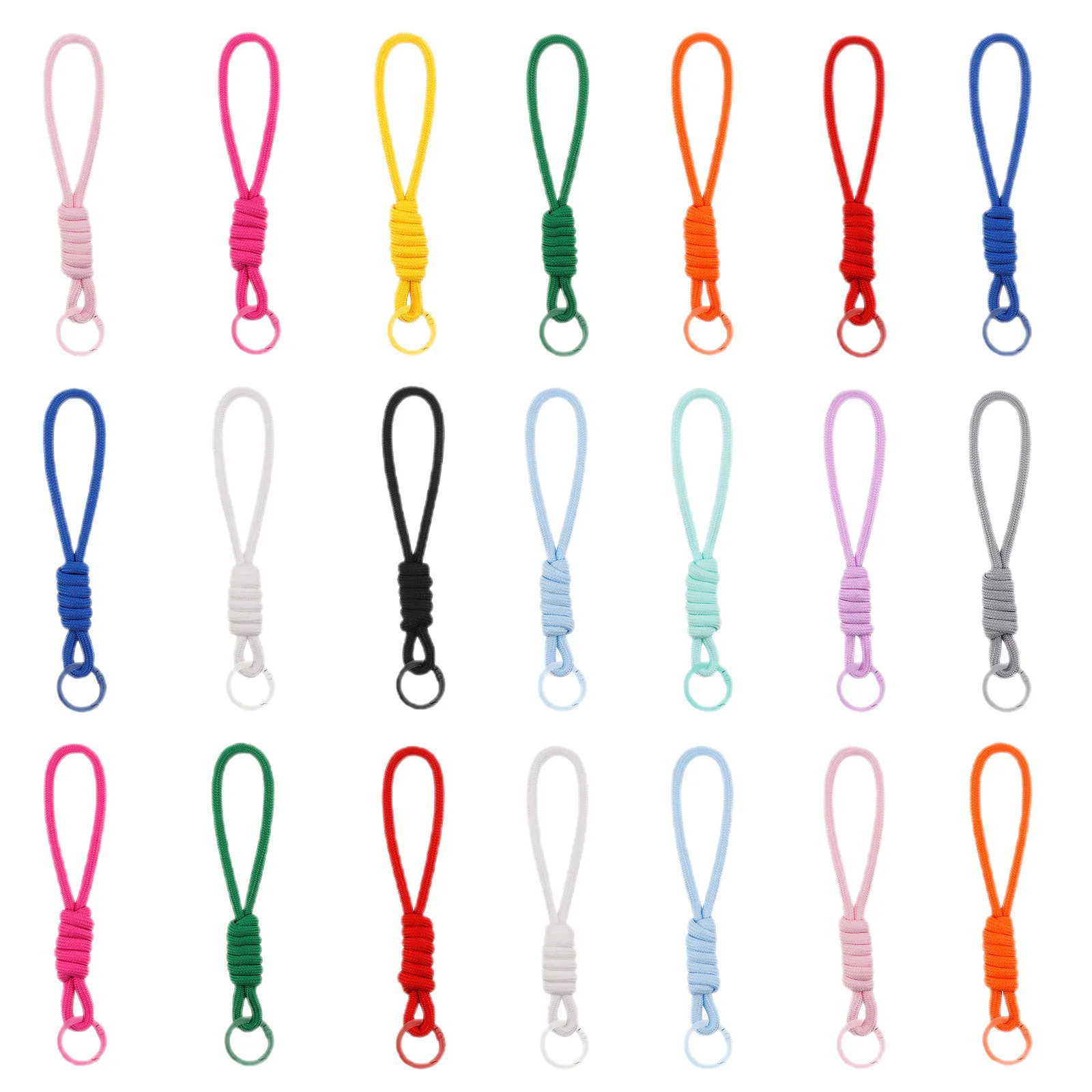 1/3/6 Stück Bunte Geflochtene Schlüsselbänder für Handyhüllen, Anti-Verlust Knotenband für Frauen, Autoschlüsselanhänger, DIY-Zubehör, Schlüsselring – Detail 3