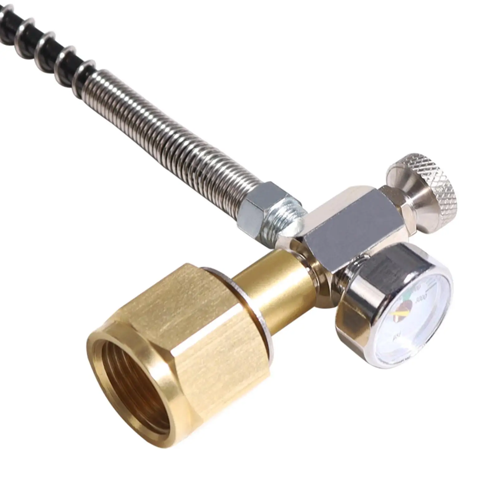 24in CO2 Refill Adapter Hose for Sparkling Water Maker Cylinder Connector TR