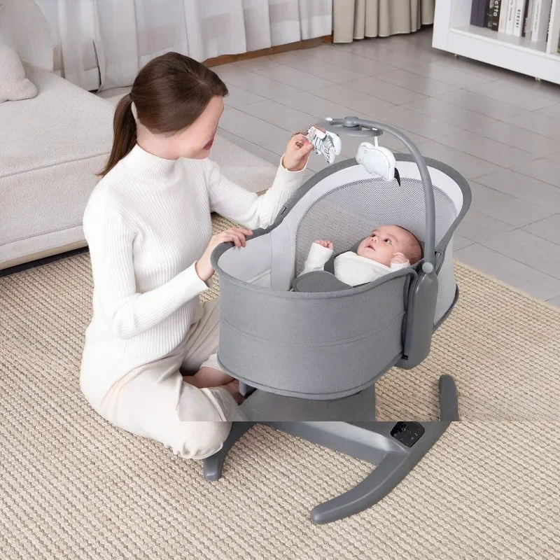 Baby electric rocking chair baby to put the baby to sleep, newborn cradle child soothing chair recliner