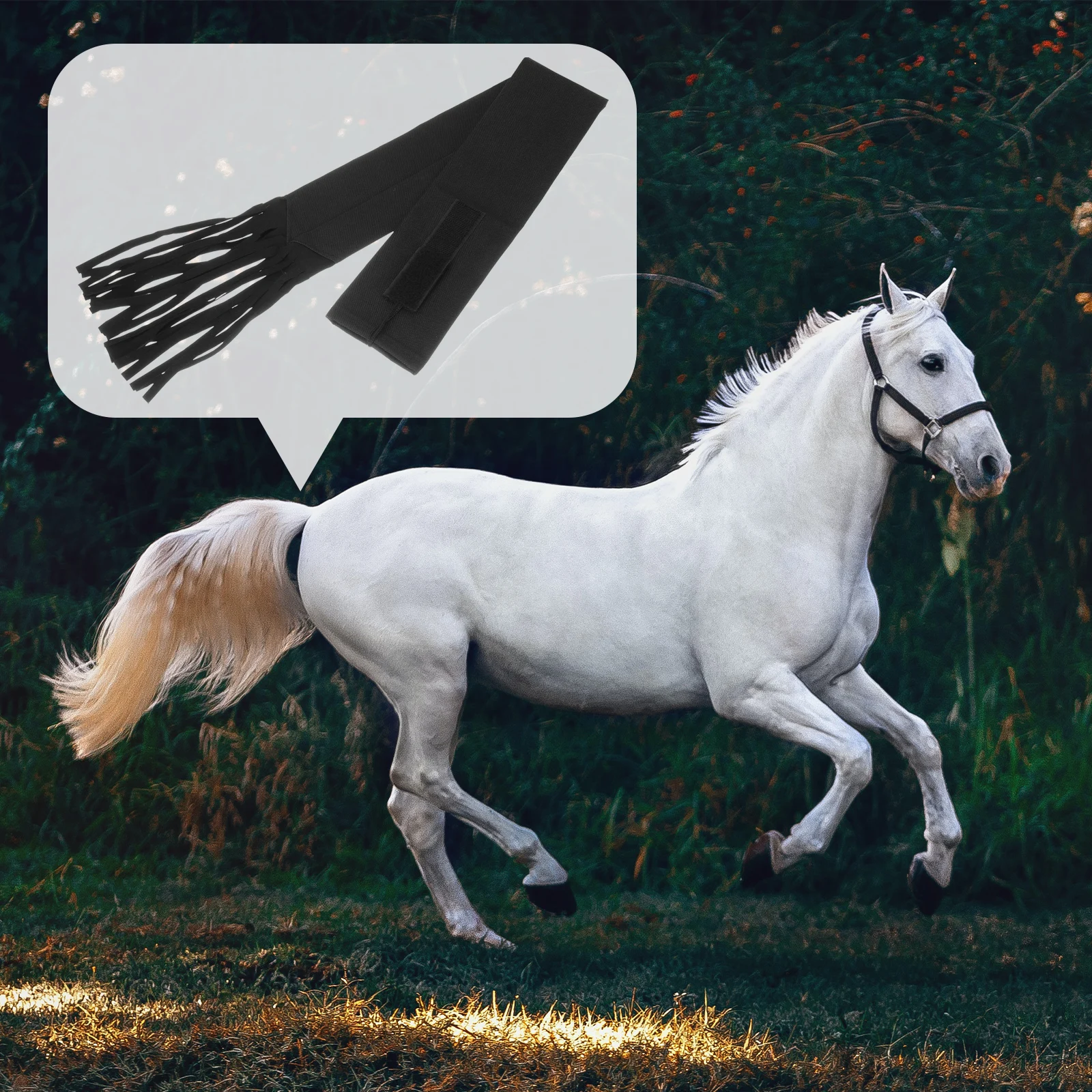 حقيبة ذيل متعددة الأغراض لحماية ذيل الحصان وملحقات العناية المزخرفة الواقية من الماشية متينة