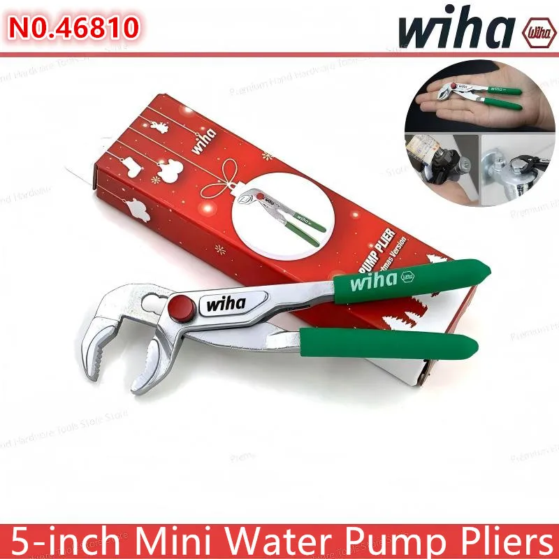 

WIHA 46810 Mini Multi-Function Pump Pliers 5-Position Quick-Adjustment Positioning Tool Mini Multi-Purpose Cobra Pliers