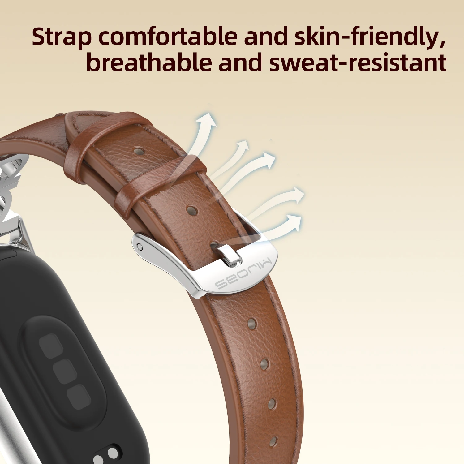 Leather Strap For Xiaomi Mi Band 10 Pro / 9 pro / 8 Pro Watchband Miband 10Pro Bracelet