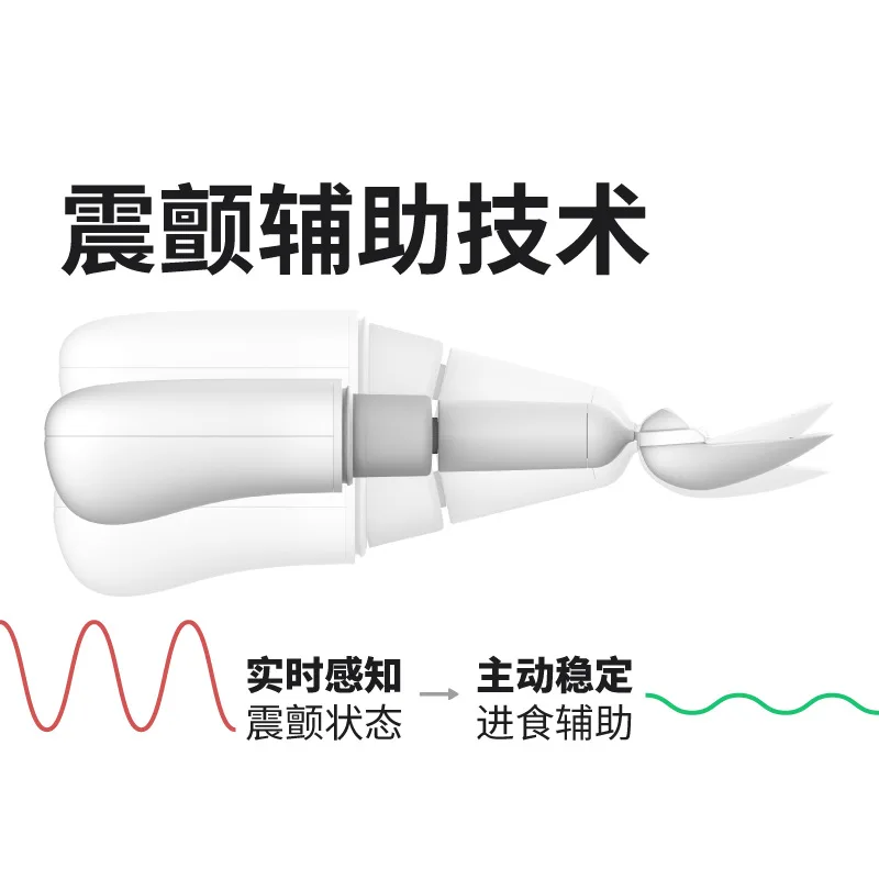 Smart spoon elder hand tremor assisted eating ware fork