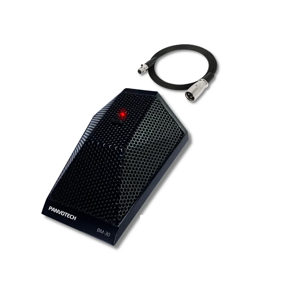 

Panvotech Conference Desktop Omnidirectional Professional Condenser XLR Boundary Microphone With Switch