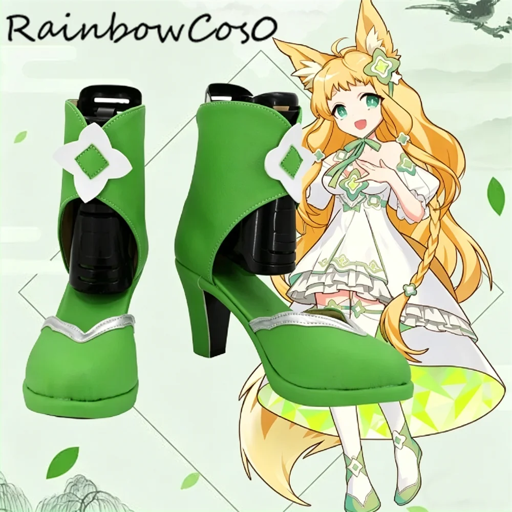 

Chiffon maimai Cosplay Shoes Boots Game Anime Halloween Christmas RainbowCos0 W5754