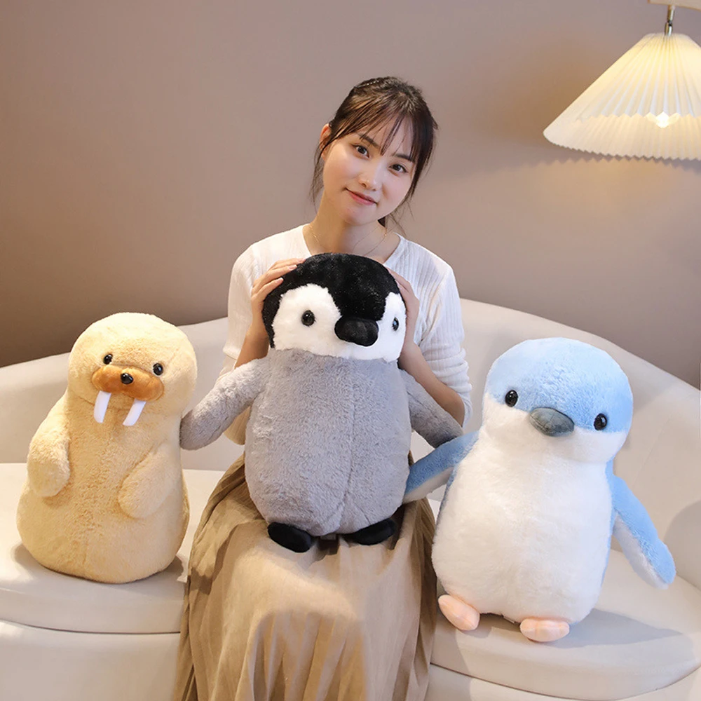 

New Ocean Series Standing Penguin Walrus Stuffed Plush Toy Children Birthday Gift