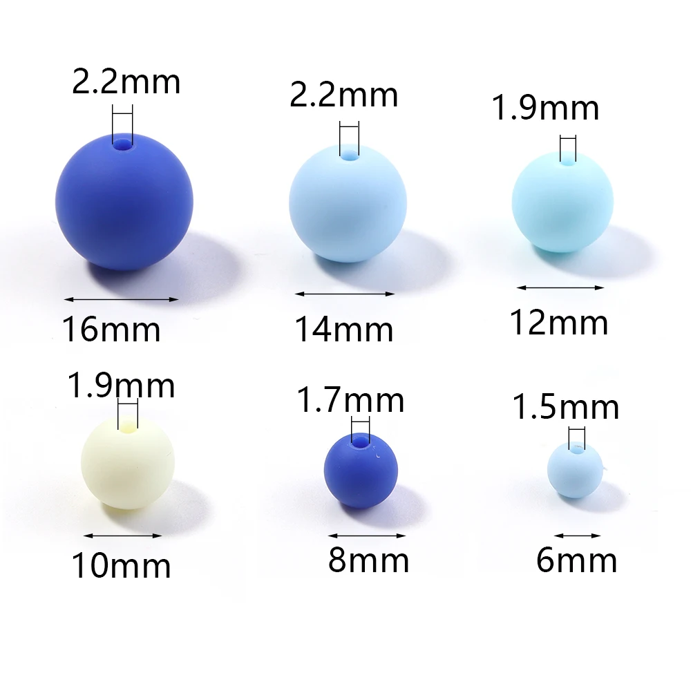4 6 8 10 12 14 16mm Round Acrylic Matte Beads Loose Spacer Beads for Jewelry Making DIY Handmade Bracelets Necklace Accessories