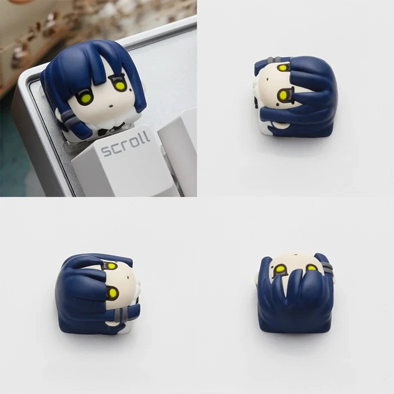 Anime Keycaps Resin BOCCHI THE ROCK Gotoh Hitori Ijichi Nijika Cartoon Characters Yamada Ryo Gaming Keyboard Replacement Keys