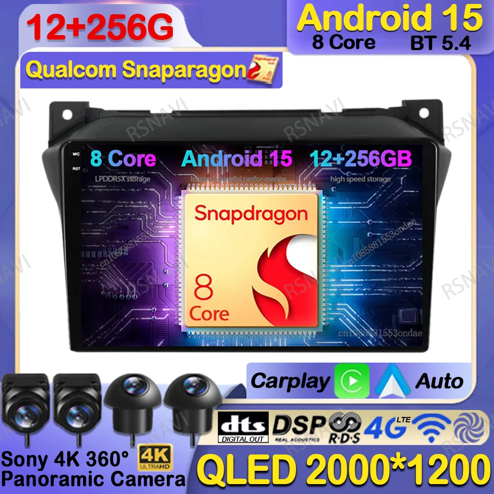 

Car Radio Android 15 For Suzuki Alto 2009 2010 2011 2012 2013 2014 2015 2016 Navigation DSP Viedo Player BT Stereo QLED GPS DVD