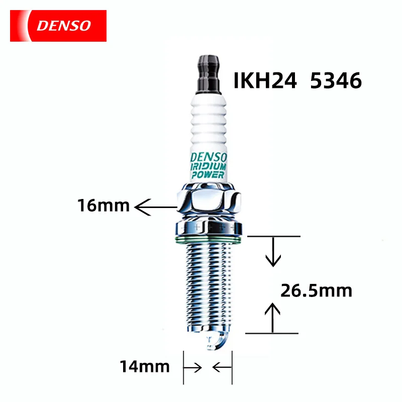 Bougie d'allumage résistante au DENbuciridium IKH24 5346, s'adapte à la buse à dégagement rapide A4LA8L Volkswagen Passat