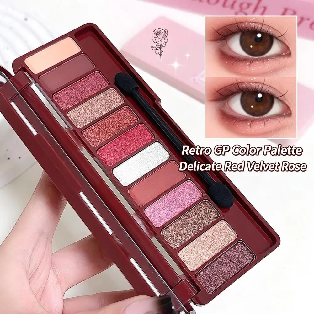 12 Color Highly Pigmented Eyeshadow Palette Long Lasting Easy Makeup Long Lasting Natural Colors Eye Makeup