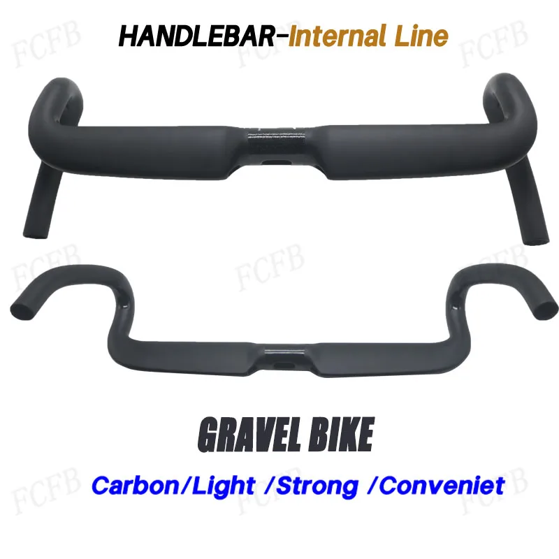 

T000 Gravel Bike carbon handlebar Carbon Fiber Racing Bike Handlebars 31.8 Outward Drop Bars Internal Cable M1 360/380/400/420mm