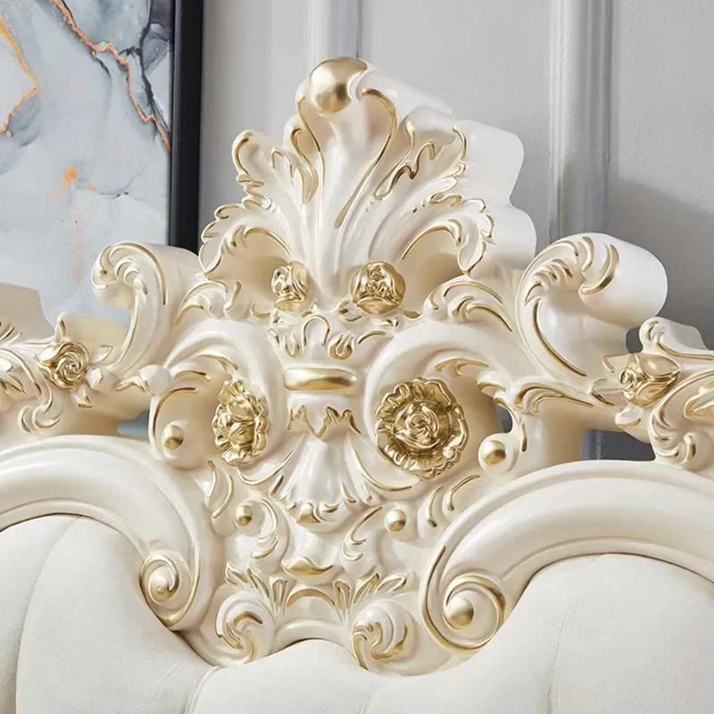 لـ Hochwertiges Luxusbett، Romantische Echsthetik، Schlafende Prinzessin، Ungewöhnlicher Schlossbett، Hochzeit، Modern Designer-