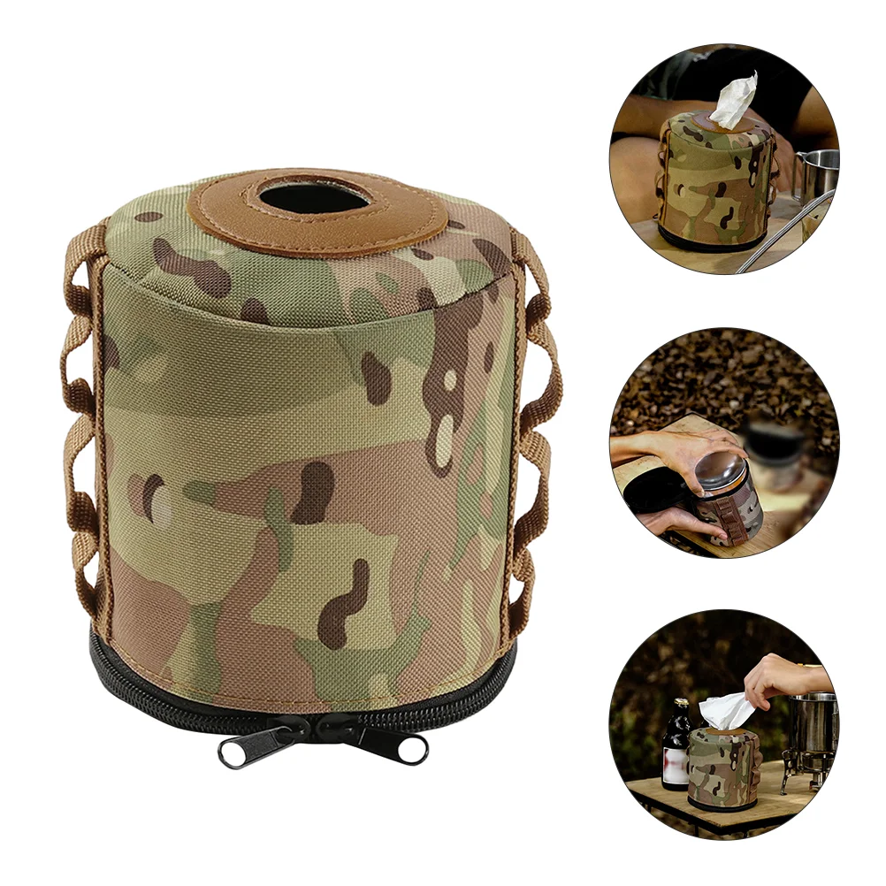 

Tote Bag Organizer Gas Tank Storage Portable Protector Camping Fuel Camouflage Cylinder Case Canister