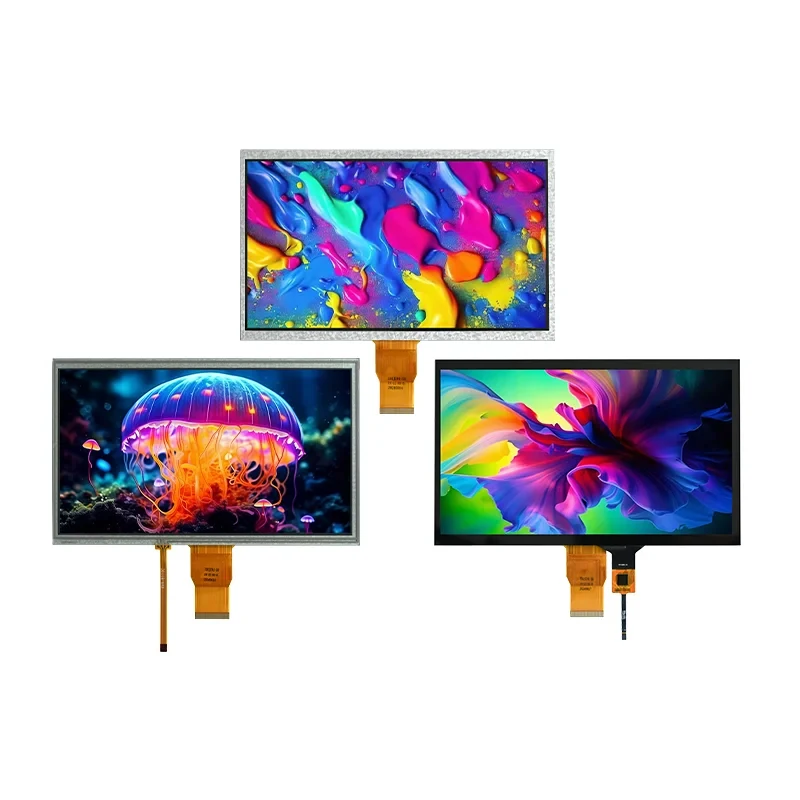 10.1 Inch IPS LCD Display 1024X600 Resolution RGB Interface HX8282+HX8696 Driver Capacitive 50Pin