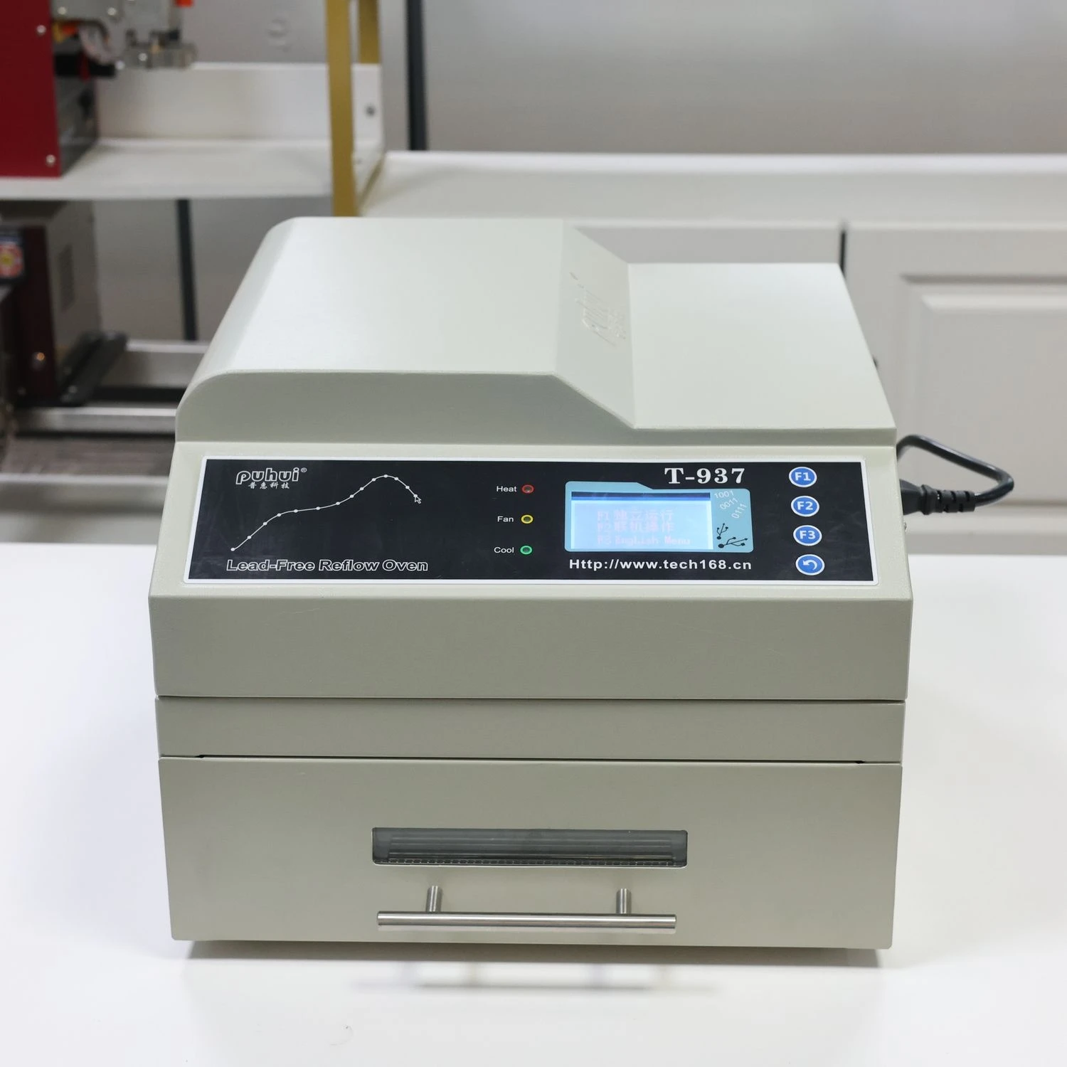 Lead Free 110v 220v Puhui SMT Reflow Oven T-937 Infrared IC Heater Reflow Soldering Station for PCB Welding