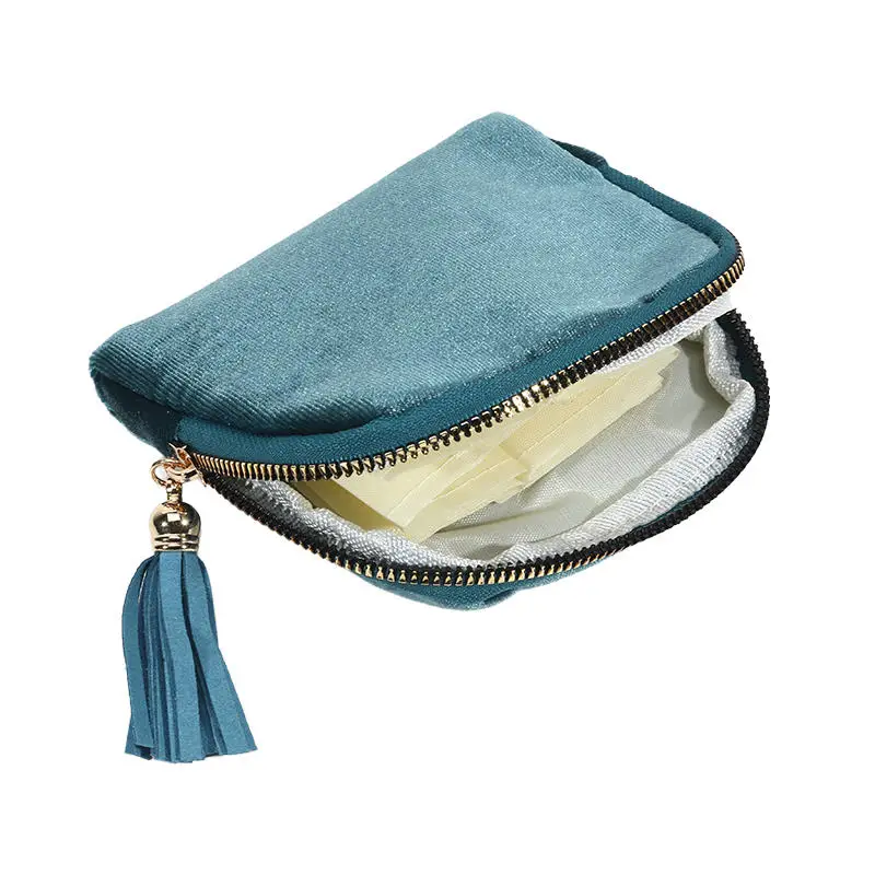 Exquisite Schmuckaufbewahrungstasche mit Quastenanhänger, Reißverschluss-Schmucktasche, große Kapazität, Reise-Kristallarmband-Aufbewahrungsbeutel – Detail 14