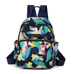 Women's Fashion Backpack Waterproof Nylon Large-capacity Female Versatile Printing Rucksack Ladies Leisure Light Travel Knapsack