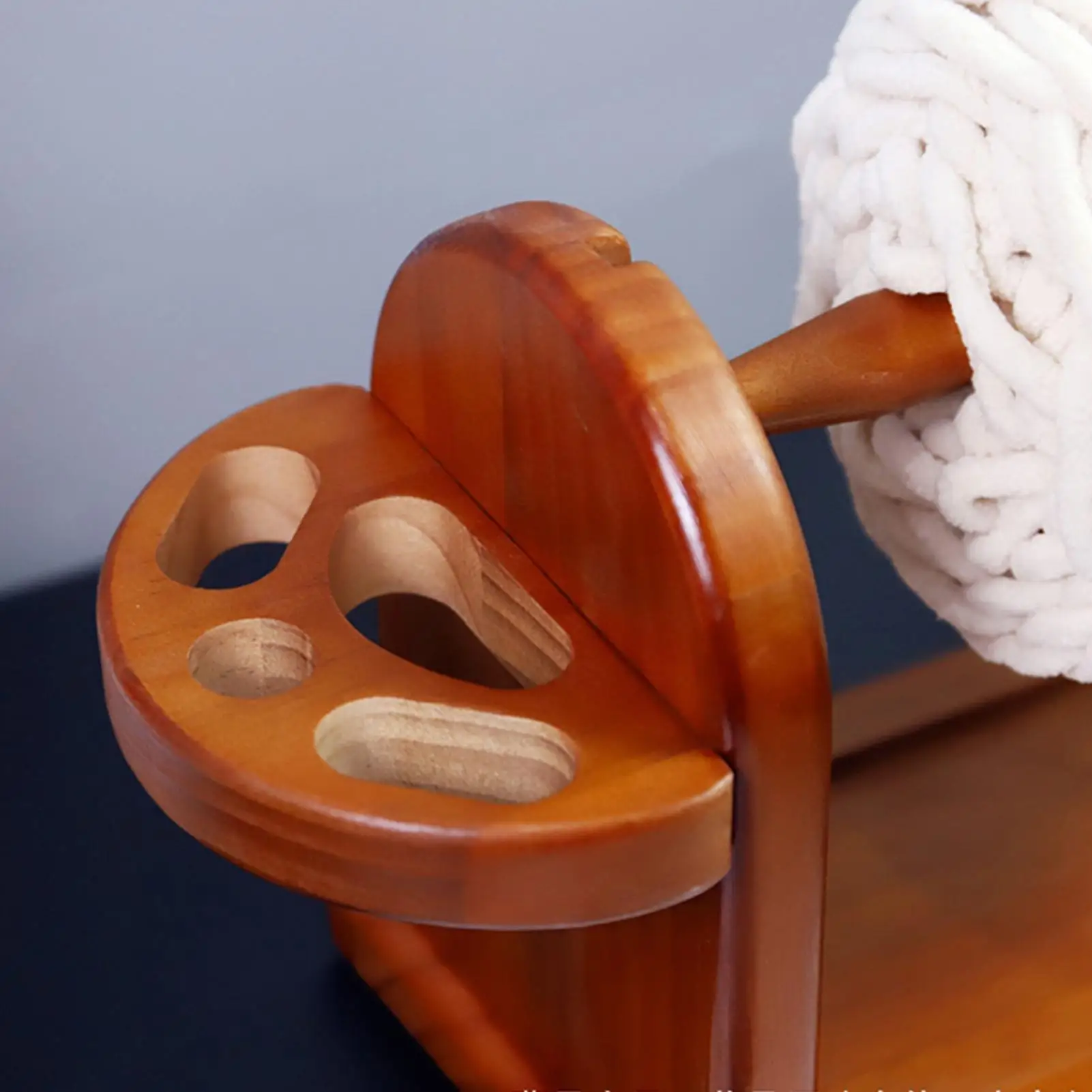 

Crochet Yarn Holder Wood Knitting Supplies Household Crocheting Spinner For Knitters Crocheters Enthusiasts Artists Hobbyists