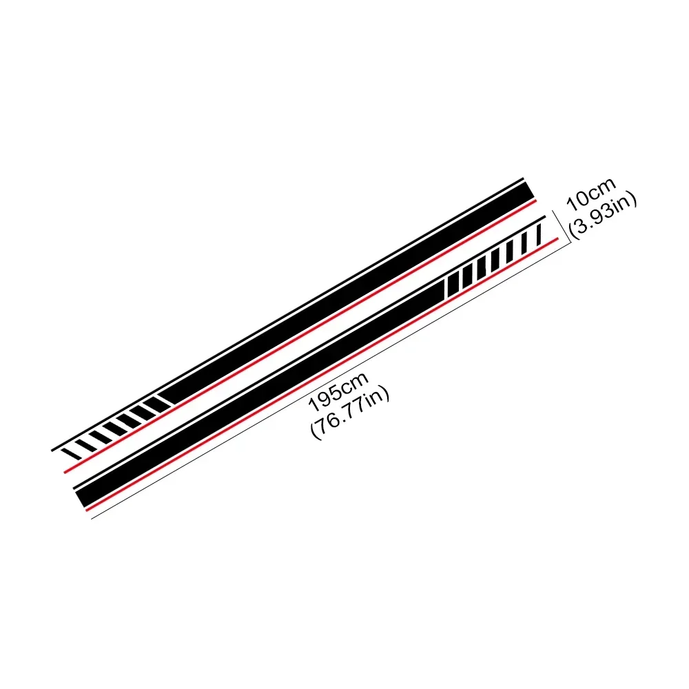 ل BMW 1 سلسلة E82 E87 E88 F20 F21 F70 E81 2 قطعة سيارة الجانب الجسم ملصق سباق المشارب التصميم شارات الفينيل Exteior اكسسوارات #1