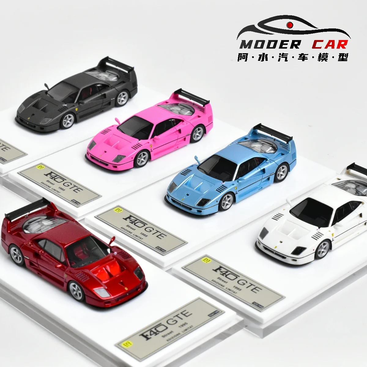 DMH 1:64 F40 GTE الراتنج دييكاست نموذج سيارة