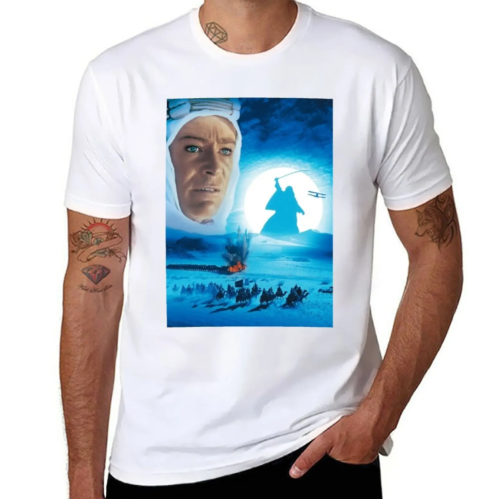 New Lawrence of Arabia David Lean vintage T-Shirt korean fashion graphics t shirt shirts graphic tees Men's t shirts