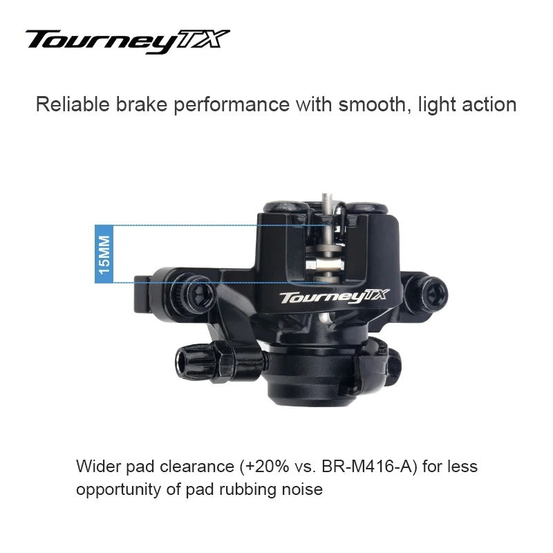 TOURNEY TX BR-TX805 Mechanical Disc Brake Calipers Resin Pads TX805 Caliper G3 HS1 RT26 RT10 160MM Rotor MTB Disc Brake Caliper