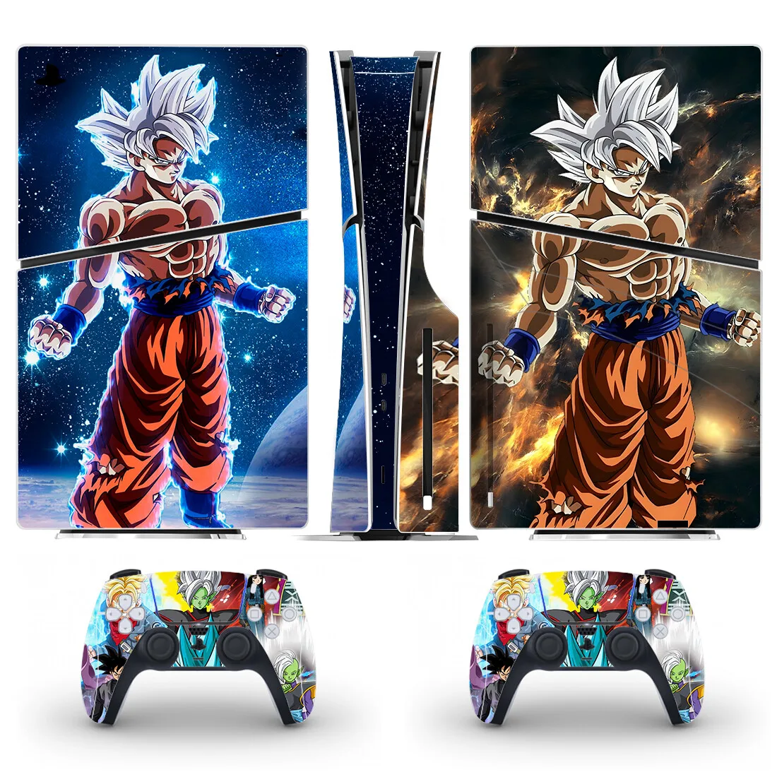 New Anime Ultra Instinct Goku Wukong PS5 Slim Disc Skin Sticker Decal Cover for Console and Controllers PS5 Slim Disk Skin Vinyl