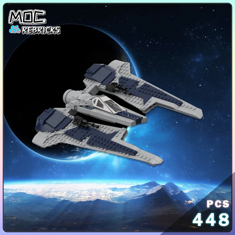 MOC-146286 Hot Selling Combat Fighter Model Building Block Famous Movie Spacefighter Small Particle Bricks Educational Toys