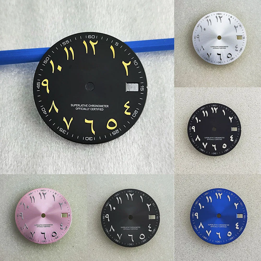 36 Arabic dial NH Dial accessories 28.5mm accessories Arabic dial for NH mechanical 35/36 movement  watch accessories