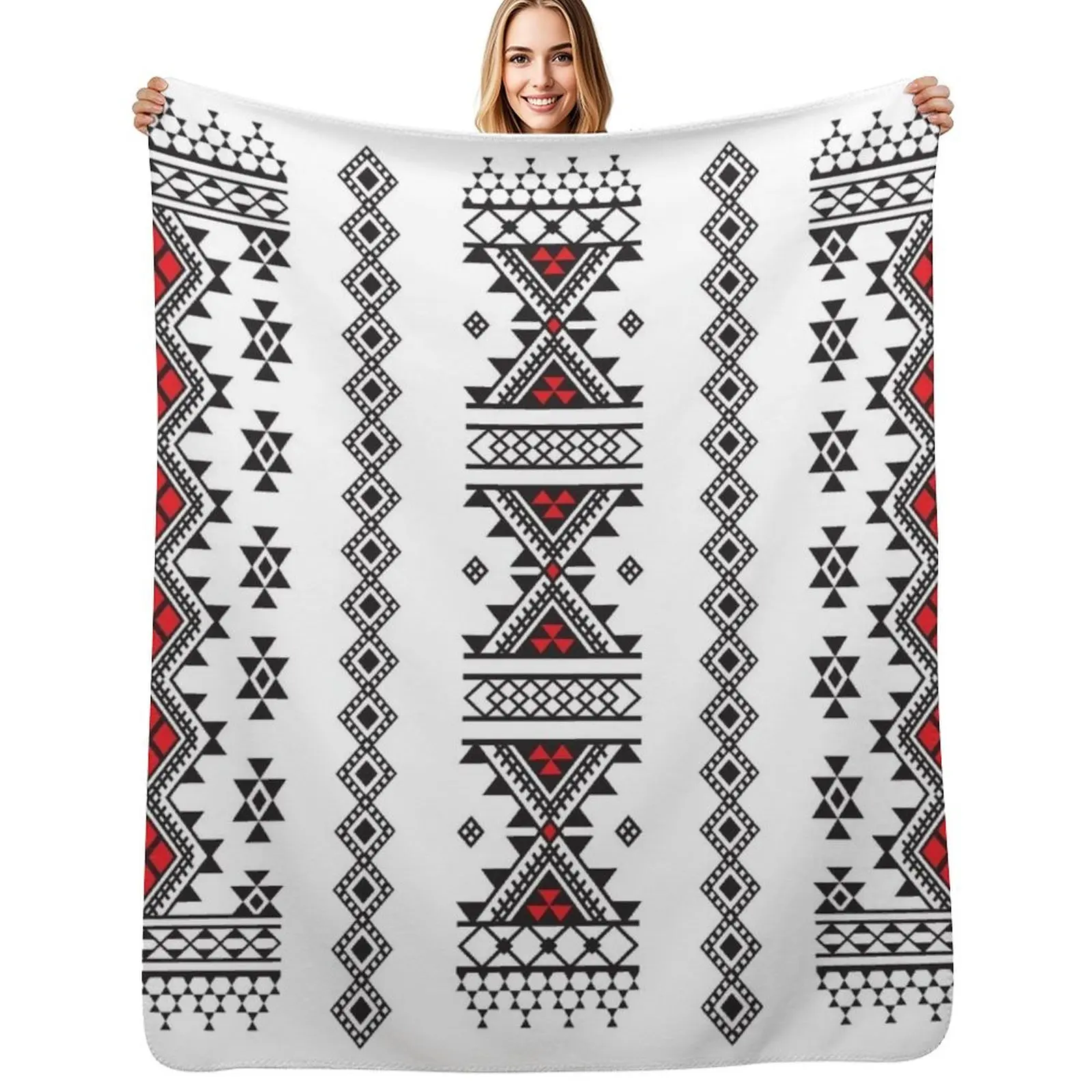 

Kabyle carpet pattern Throw Blanket Hair Vintage Blankets For Bed Weighted Blankets