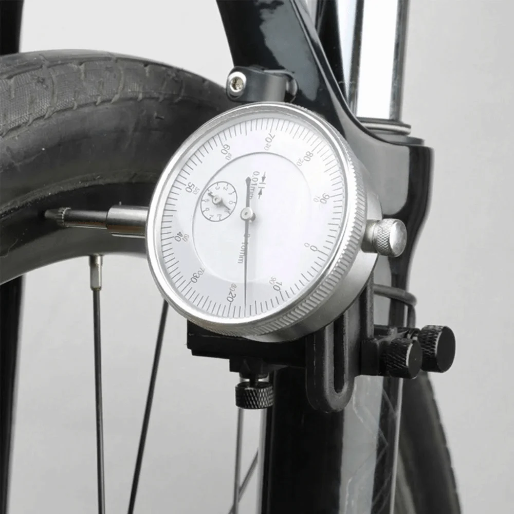 

Nylon Metal Bike Wheel Truing Stand with Percentage Indicator Lightweight Bike Wheel Adjustment Tool Black Wheel Truing Stand