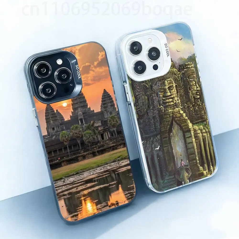 

Angkor Wat White Shockproof Phone Case For iPhone 17,16,15,14,13,12,11,Pro,XS,Max,Plus,Mini,SE