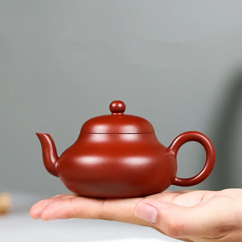 

120 Zisha Teapot Yixing Handmade Pot Kung-fu Teaware Purple Clay Drinkware For Puer Green Black Chinese Tea Cinnabar Skillet Fis