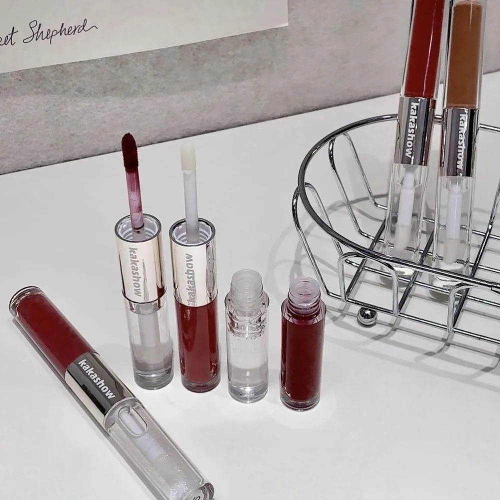 Lucidalabbra Sexy Water Crystal a Doppia Punta, Effetto Dewy Lucido, Non Appiccicoso, Rossetto Liquido Opaco a Lunga Durata, Beauty